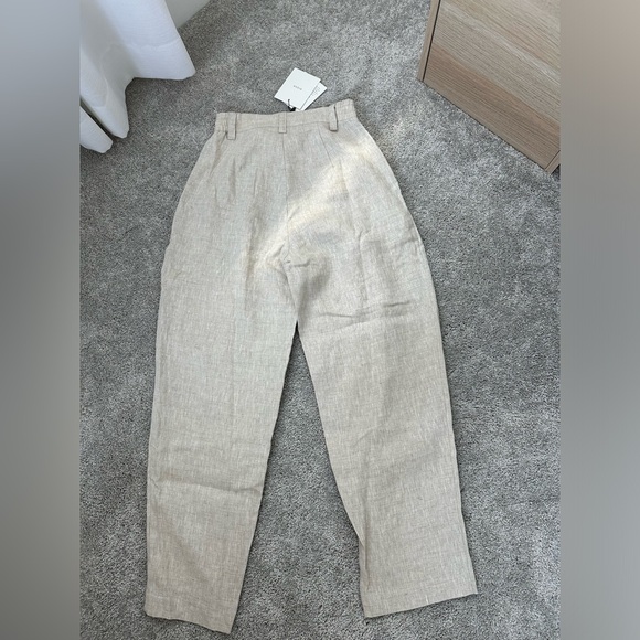 DISSH Natural Linen Tapered Pant NWT Size 2 - Picture 5 of 5